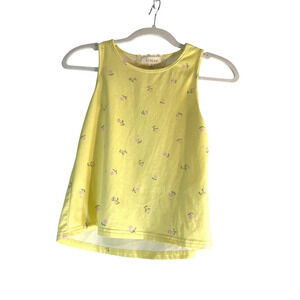 between Girls Tank Top Yellow/Pink/Green Floral Size 10